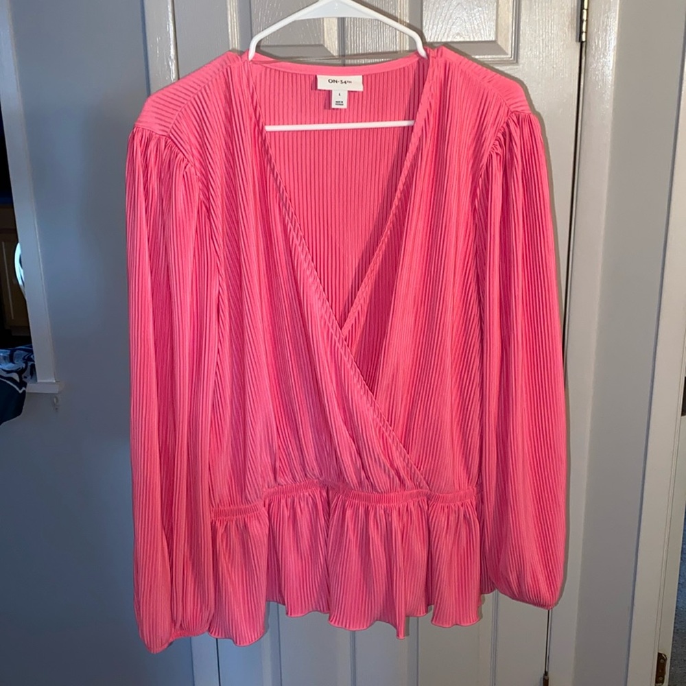 Pink Peplum Top
